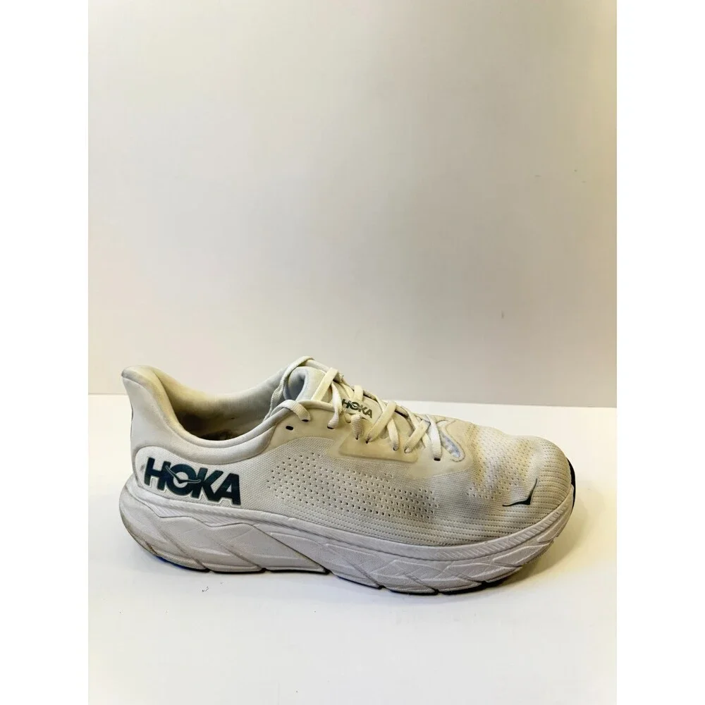 Hoka Mens Arahi 7 White Mist Running Shoes US 11